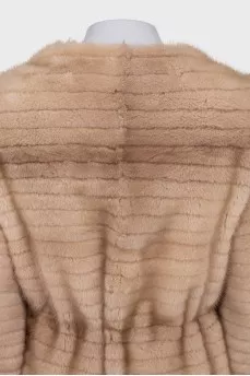 Fitted mink coat