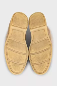 Beige insulated loafers