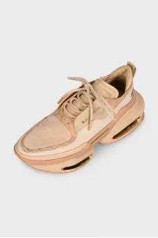 Beige B-Bold sneakers