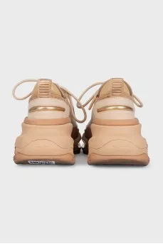 Beige B-Bold sneakers