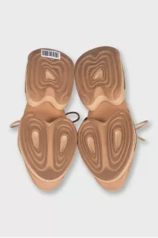 Beige B-Bold sneakers