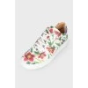 Floral print sneakers