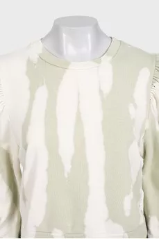 Green printed sweatshirt