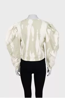 Green printed sweatshirt