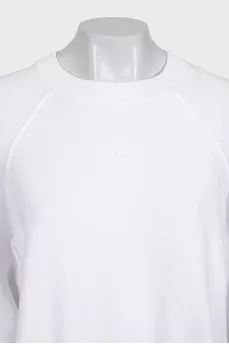 White tapered sweatshirt