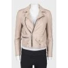 Mint leather jacket