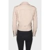 Mint leather jacket