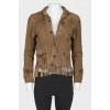 Suede fringe jacket