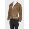 Suede fringe jacket