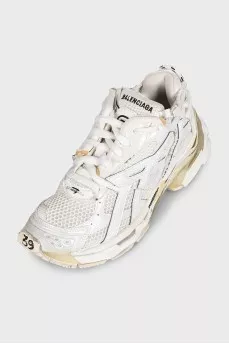 Білі комбіновані кросівки Runner