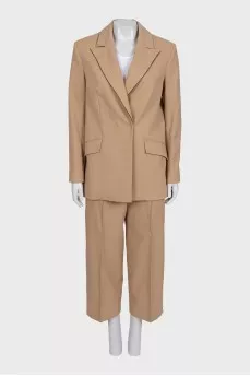 Brown wool suit