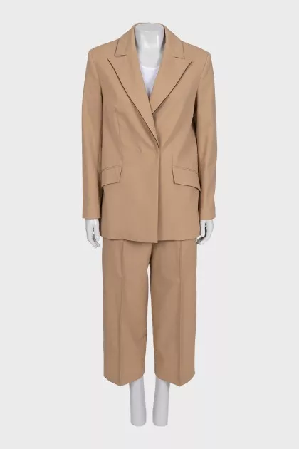 Brown wool suit