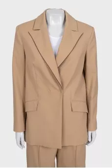 Brown wool suit
