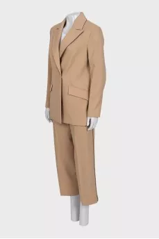 Brown wool suit