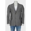 Men's classic gray blazer