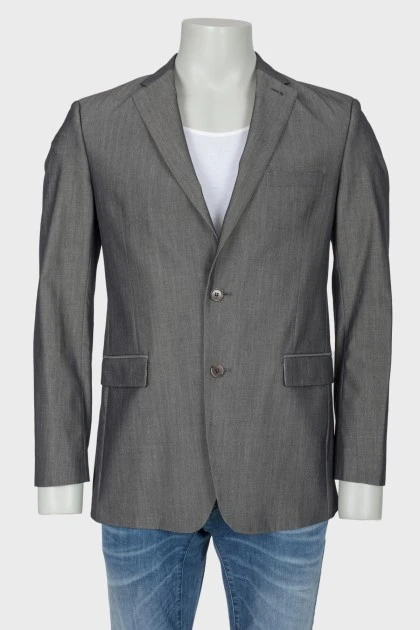 Men's classic gray blazer