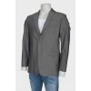 Men's classic gray blazer
