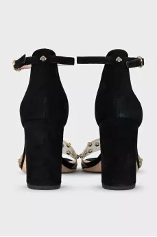 Black Mallory sandals