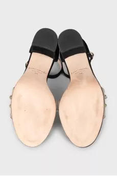 Black Mallory sandals