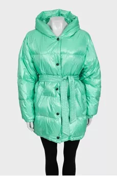 Double-sided oversized down jacket