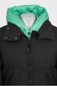 Double-sided oversized down jacket