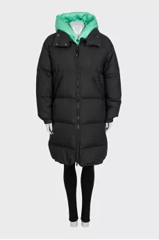 Double-sided oversized down jacket