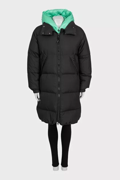 Double-sided oversized down jacket