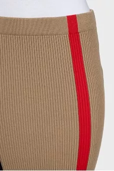 Wool pencil skirt in signature print