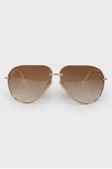 Sunglasses with a white arc