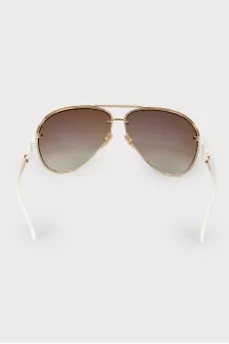 Sunglasses with a white arc