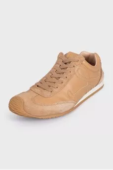 Коричневые кроссовки из кожи Ballet Runner 2.0