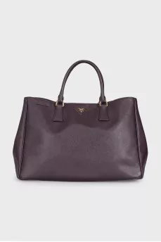 Кожаный фиолетовый тоут Galleria