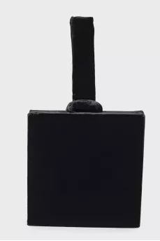 Velvet clutch bag