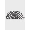 Кожаная сумка POUCH в принт зебра