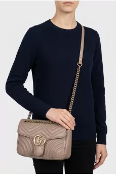 Сумка кросс-боди GG Marmont из кожи 