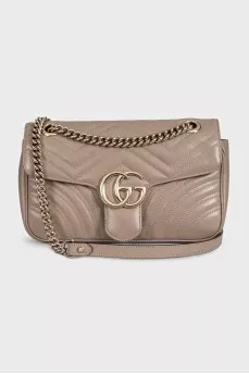 Сумка кросс-боди GG Marmont из кожи 