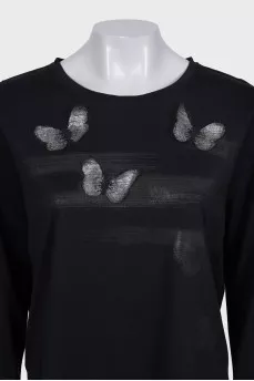 Black long sleeve with print
