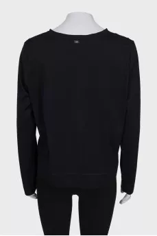 Black long sleeve with print