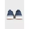 Blue sneakers with a chunky sole