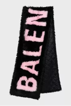 Voluminous eco-fur scarf