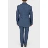 Men's blue checked suit