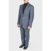 Men's classic checkered suit