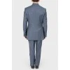 Men's classic checkered suit