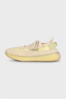 Бежевые текстильные кроссовки Yeezy Boost 350 V2