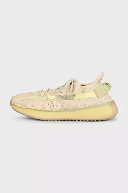 Бежевые текстильные кроссовки Yeezy Boost 350 V2