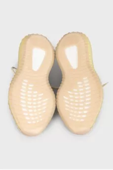 Бежевые текстильные кроссовки Yeezy Boost 350 V2