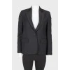 Black classic buttoned jacket