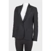 Black classic buttoned jacket