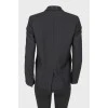 Black classic buttoned jacket