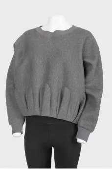 Grey loose fitting sweatshirt